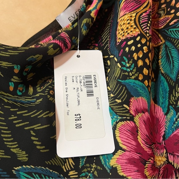 Evereve | NWT Matching Set Azalea One Shoulder Top & Tiered Maxi Skirt Size M - Picture 5 of 16